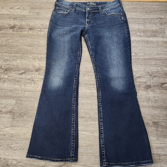 Silver Suki Surplus Womens Jeans Measures *34/30 - Picture 1 of 12